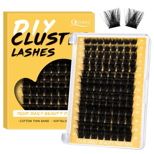 QUEWEL Lash Extension Kit, Clusters Bond & Seal, Applicator Tool, Glue Remover, Natural Look (FDD-H01-kit) - Image 55
