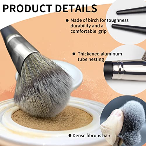 Cintanuota Ultra Soft Angled Contouring Brush for Cheeks, Nose, Chin - Large Size - Image 2