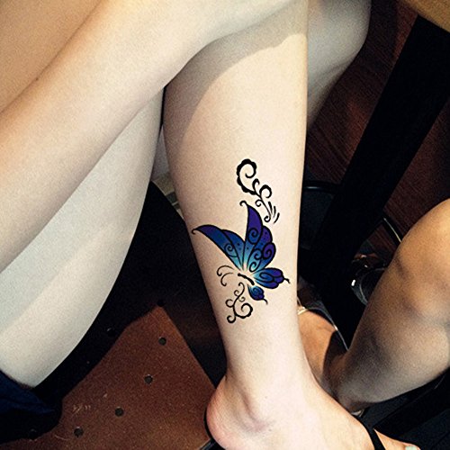 Butterfly Temporary Tattoos for Women Waterproof Sexy Body Stickers 6cmx10.5cm - Image 4