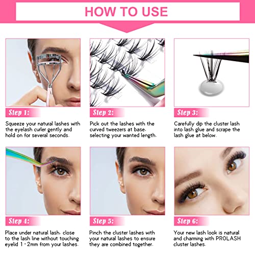 Lash Extension Kit 280Pcs Individual Lashes with Various Styles for DIY - Image 36