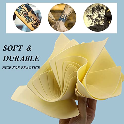 3mm Tattoo Skin Practice - Urknall 5pcs 12x8" Large & Thick Soft Silicone Tattoo Skins - Image 3