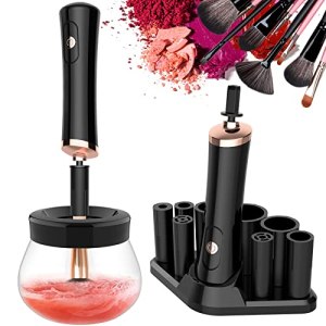 Premium Makeup Brush Cleaner Dryer Electric Fast Spinner Black