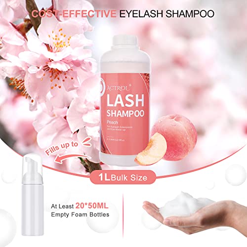 Eyelash Extension Cleanser 60ML Natural Lash Extension Shampoo Unscented Professional Eyelid Foaming Cleanser Paraben & Sulfate Free - Image 43