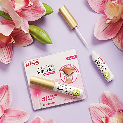 Kiss Strip Lash Adhesive, Super Strong Hold, Waterproof, Clear, 5g - Image 5