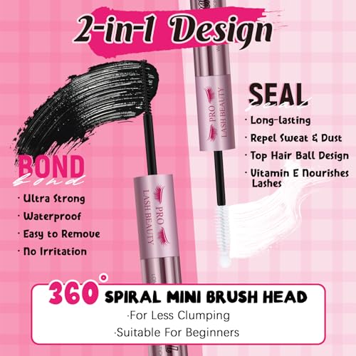 Lash Extension Kit 280Pcs Individual Lashes with Various Styles for DIY - Image 71