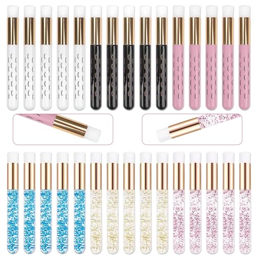 30 Pieces Lash Shampoo Brushes, Deep Cleansing, Glitter Remover, Beauty Supplies
