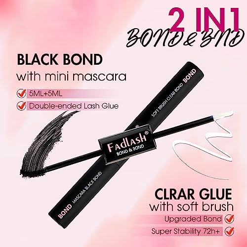 FADLASH Cluster Lash Glue Remover 5 ML for Cluster Individual Lashes - Image 40