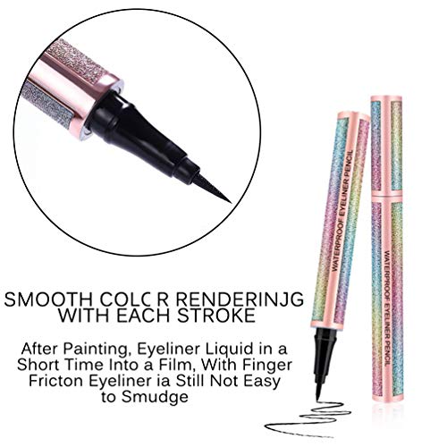 Long-Lasting Waterproof Black Eyeliner Super Slim Makeup Pen - KINGMAS - Image 2