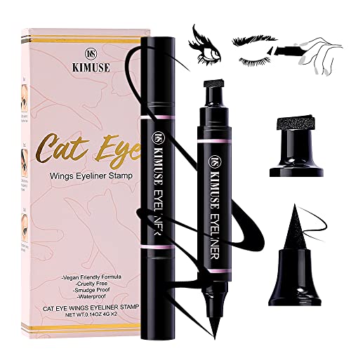 Kimuse Winged Eyeliner Stamp Black Waterproof Smudge Proof Long Lasting Makeup