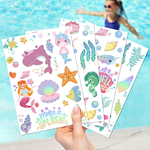 Ocean Animals Temporary Tattoo for Kids Sea-76 Cute Fish Dolphin Waterproof Stickers - Image 6