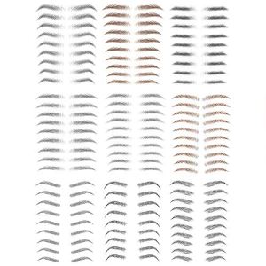 Eyebrow Tattoo Sticker Waterproof Makeup 85 Pairs 4D Hair-like False Eyebrows
