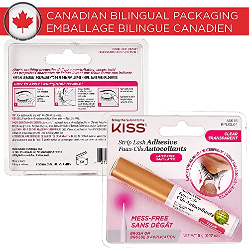 Kiss Strip Lash Adhesive, Super Strong Hold, Waterproof, Clear, 5g - Image 6