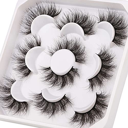 JIMIRE Mink Fluffy Volume 3D Wispy Long Fake Eyelashes 14 Pairs Pack - Image 14