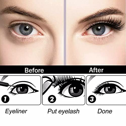 FEITA Magnetic Eyelashes Kit with Eyeliner - 10 Pairs Natural Look - Image 2