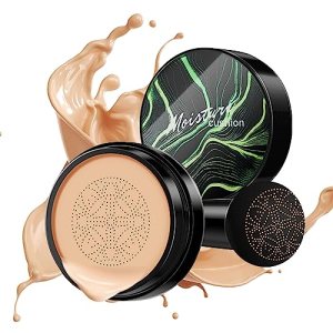 CC Cream Foundation Full Coverage Cushion Foundation Velvet Matte Nude Soft Smooth Concealer Brighten Moisturizing Long Lasting BB Cream Makeup 02#Natural ZIZUCLE 1.00 g