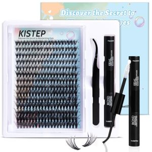 DIY Eyelash Extensions Kit, 40D-0.07-D Curl 8-16 Mix Lash Lift Kit, 280Pcs Individual Lashes Cluster, Manga Lash Clusters Diy at Home