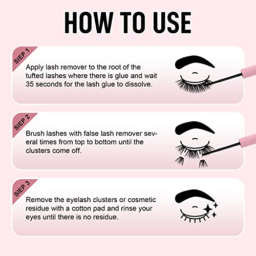 FADLASH Cluster Lash Glue Remover 5 ML for Cluster Individual Lashes - Image 71