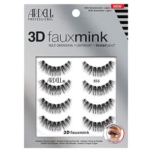 Ardell 3D Faux Mink 858 Black 4 Pack Multi-Dimensional Falsies