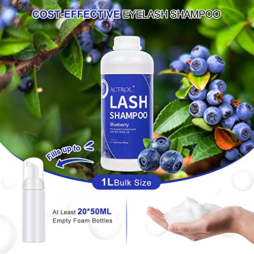 Eyelash Extension Cleanser 60ML Natural Lash Extension Shampoo Unscented Professional Eyelid Foaming Cleanser Paraben & Sulfate Free - Image 24