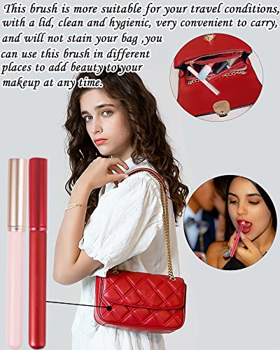 Champagne Facial Brushes, Blush Highlighting, Loose Powder, Fan Mask, Soft Applicator Tools - Image 11