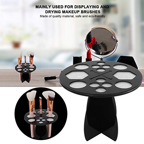 Dioche 14 Hole Cosmetic Brush Drying Rack Black Acrylic - Image 5