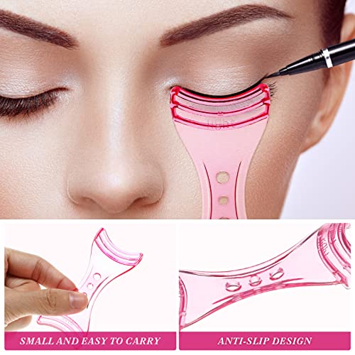 2Pcs Mascara Guard, 3 in 1 Eyelash Tool, Upper Lower Lash Applicator, Comb - Healifty Medium - Image 2