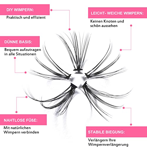 Lash Extension Kit 280Pcs Individual Lashes with Various Styles for DIY - Image 8