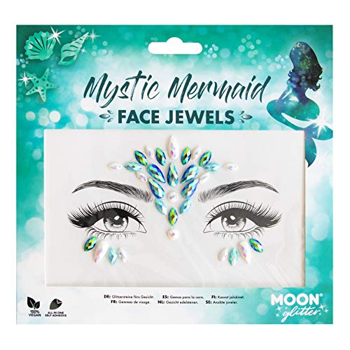 Moon Glitter Festival Face Body Gems - Rhinestone Crystal Make up Eye Glitter Stickers
