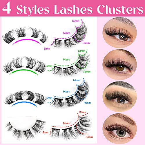 Lashes Wispy False Eyelashes Natural Look 3D Mink Eye Lashes Pack (A10-14mm) 10 Pair - Image 20
