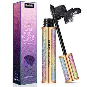 Bestidy 4D Silk Fiber Lash Mascara, Waterproof, Smudge-proof, Natural Thickening, Lengthening, No Clumping