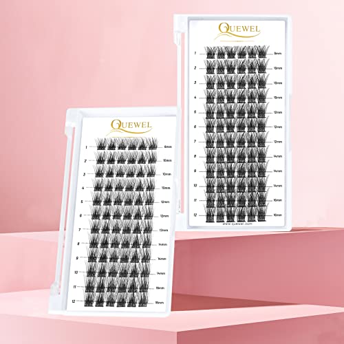 QUEWEL Lash Extension Kit, Clusters Bond & Seal, Applicator Tool, Glue Remover, Natural Look (FDD-H01-kit) - Image 134