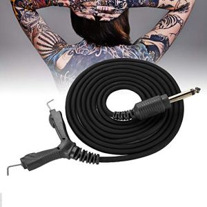 Tattoo Clip Cord 2M Silicone RCA Hook Line for Tattoo Machine Black
