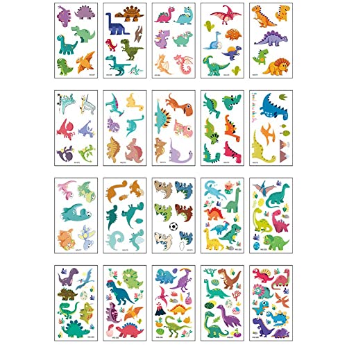 Dinosaur Temporary Tattoos 140 Pieces for Dinosaur Birthday Party Favors