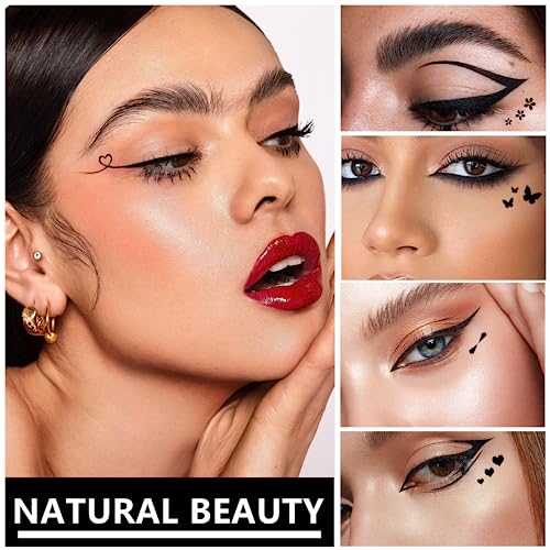 5Pcs Double-headed Liquid Eyeliner Stamp Pencil Set, Long-lasting Black Winged Eye Liner - Image 4