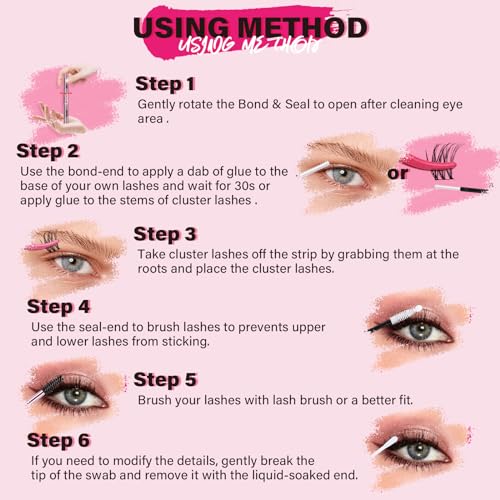Lash Extension Kit 280Pcs Individual Lashes with Various Styles for DIY - Image 100