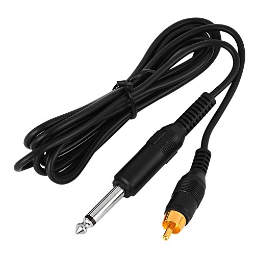 ATOMUS Tattoo RCA Connector Clip Cords 1.87 Meter 6.13' Feet Silicone Material - Image 3