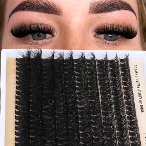 Fluffy Eyelash Extension Kit Volume Lash Clusters 10-18mm 100D DIY Lash Extension Kit - Image 18