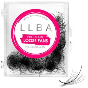 LLBA Promade Wispy Lash Extensions 9D 0.05, C Cc D Curls, 9-17 Mm Length, Easy Application