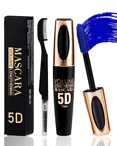 Long Lasting Waterproof 5D Silk Fiber Mascara, 6 Color Options