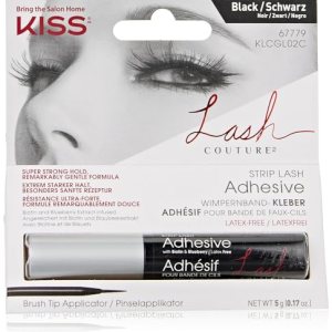 Lash Couture Black Strip Lash Adhesive with Biotin & Blueberry Extract, Latex-Free, Dermatologist Tested, Contact Lens Friendly, Strong Hold