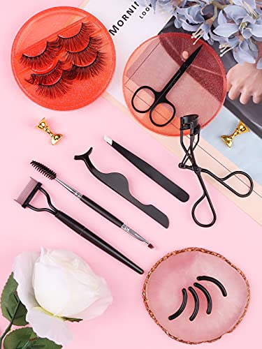 Eyelash Comb Lashes Curler, EBANKU 4Pcs Professional Eye Brow Spoolie Brush for Makeup Grooming (Black) - Image 14