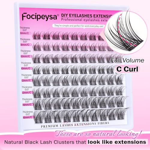 Fluffy Eyelash Extension Kit Volume Lash Clusters 10-18mm 100D DIY Lash Extension Kit - Image 2