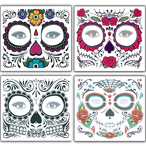 Halloween Waterproof Tattoos Stickers for Men and Women - 10 Sheets - Image 6