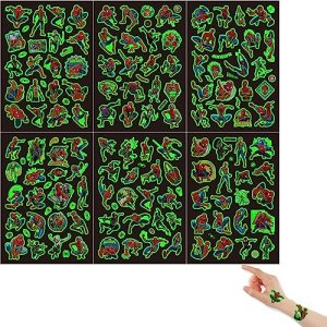 Spiderman Temporary Tattoos for Kids, 12 Sheets, Skin-Safe & Waterproof