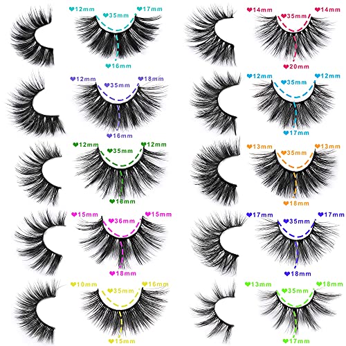 30 Pairs 20MM False Eyelashes Wholesale 6 Styles Mixed Lashes 8D Fluffy Volume Dramatic Faux Mink Eyelashes Pack - Image 5