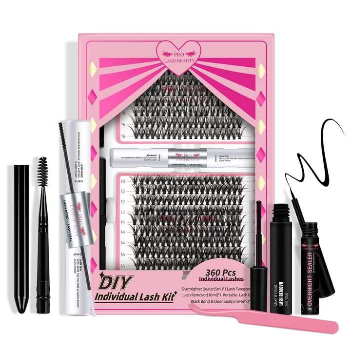 Lash Extension Kit 280Pcs Individual Lashes with Various Styles for DIY - Image 101