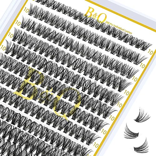 Lash Clusters 280 Pcs 40D-0.07D-9-15MIX B&Q LASH Individual Lashes C D Curl Eyelash Clusters Soft Volume - Image 55