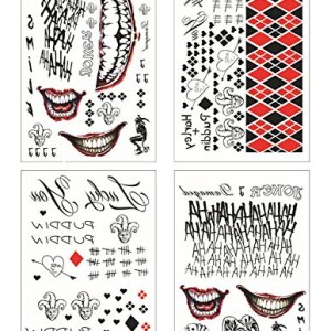COKOHAPPY SS Temporary Tattoo Full set of 4 Sheets - 80+ Tats Costume/Cosplay