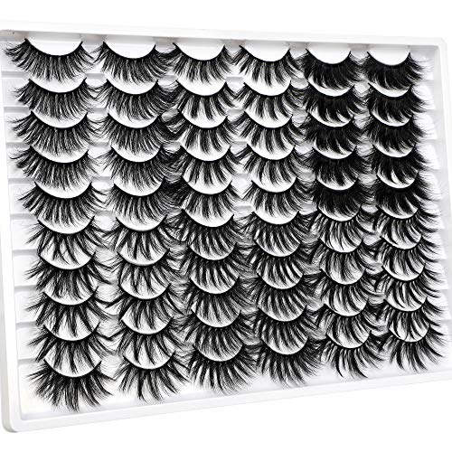 30 Pairs 20MM False Eyelashes Wholesale 6 Styles Mixed Lashes 8D Fluffy Volume Dramatic Faux Mink Eyelashes Pack - Image 4