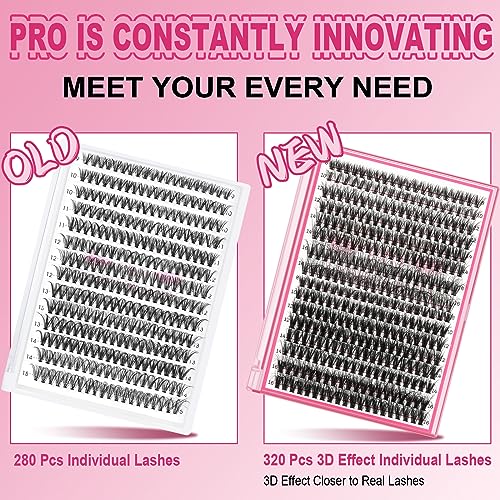 Lash Extension Kit 280Pcs Individual Lashes with Various Styles for DIY - Image 92
